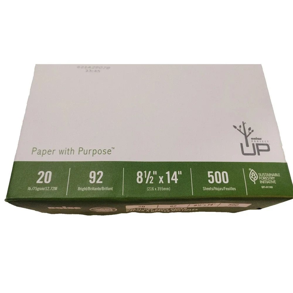 8.5/14 Boise X-9 Multi-Use Copy Paper 500 Sheets of Paper Printer